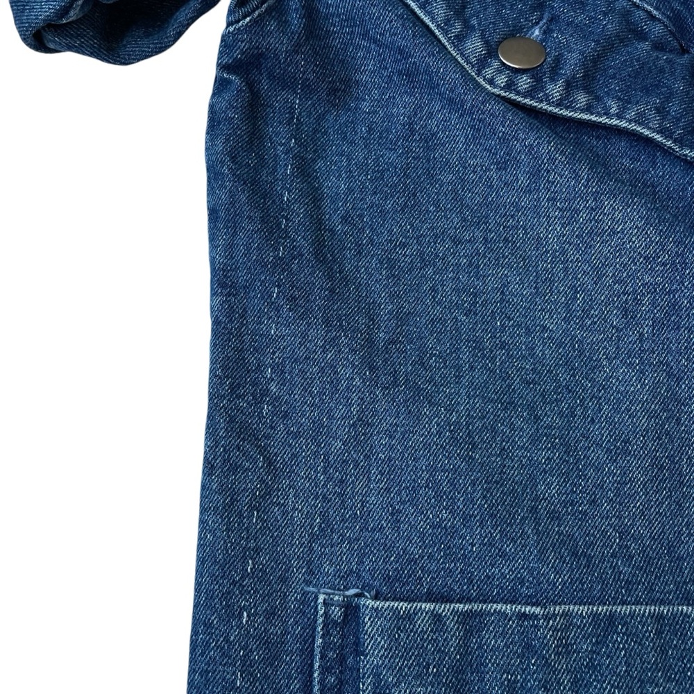 Vintage Sergio Valente Long Denim Jacket 3/4 Sleeve - Picture 4 of 16